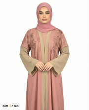 Witherred Rose Detailed Elegant Embroidered Abaya