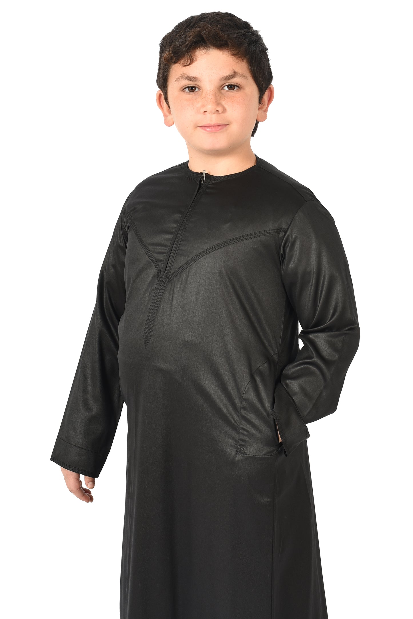 Al-Azka Kids Sport Thobe - Black