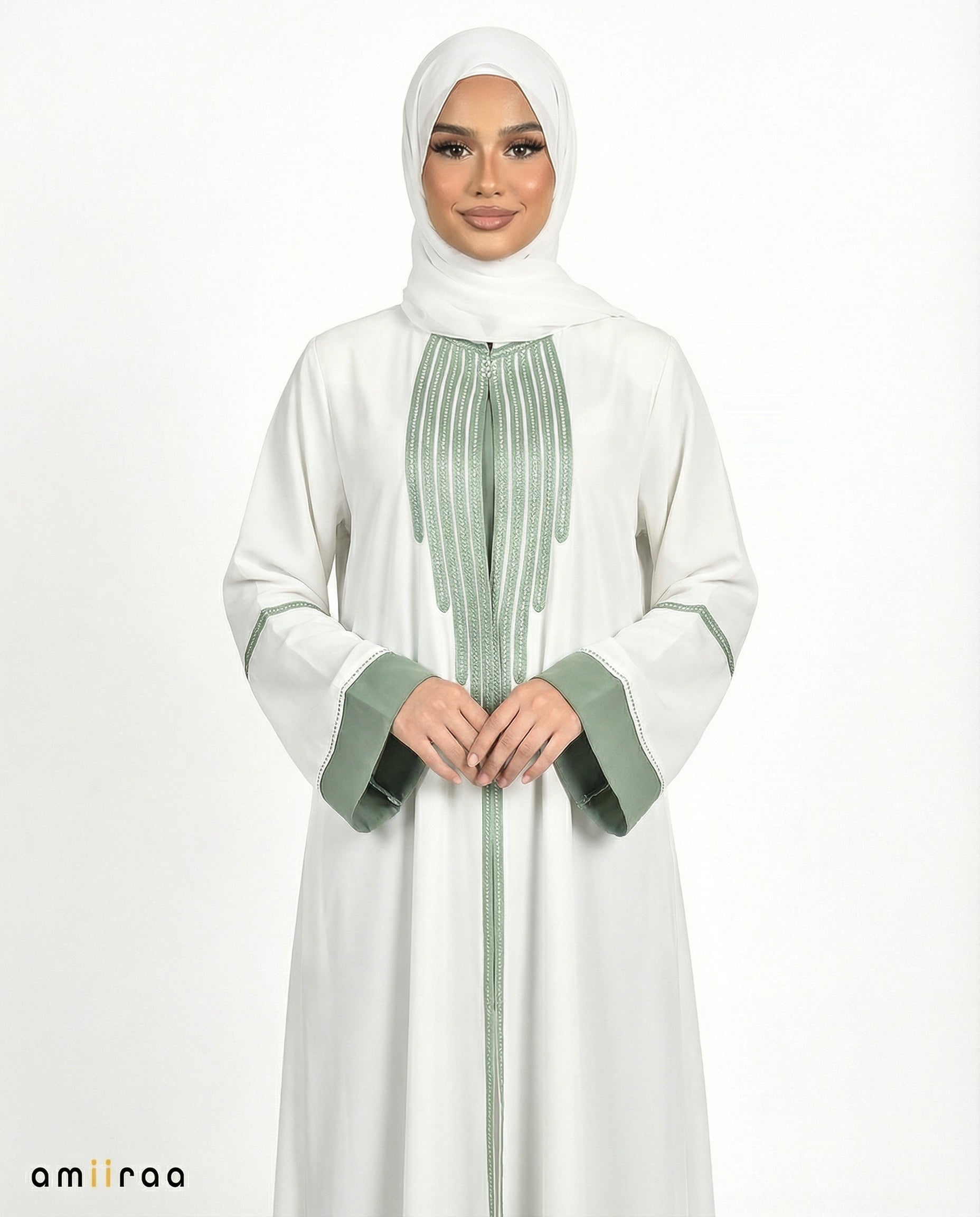 Katalia Style 3 Piece Modest Abaya Set – Bit of Blue