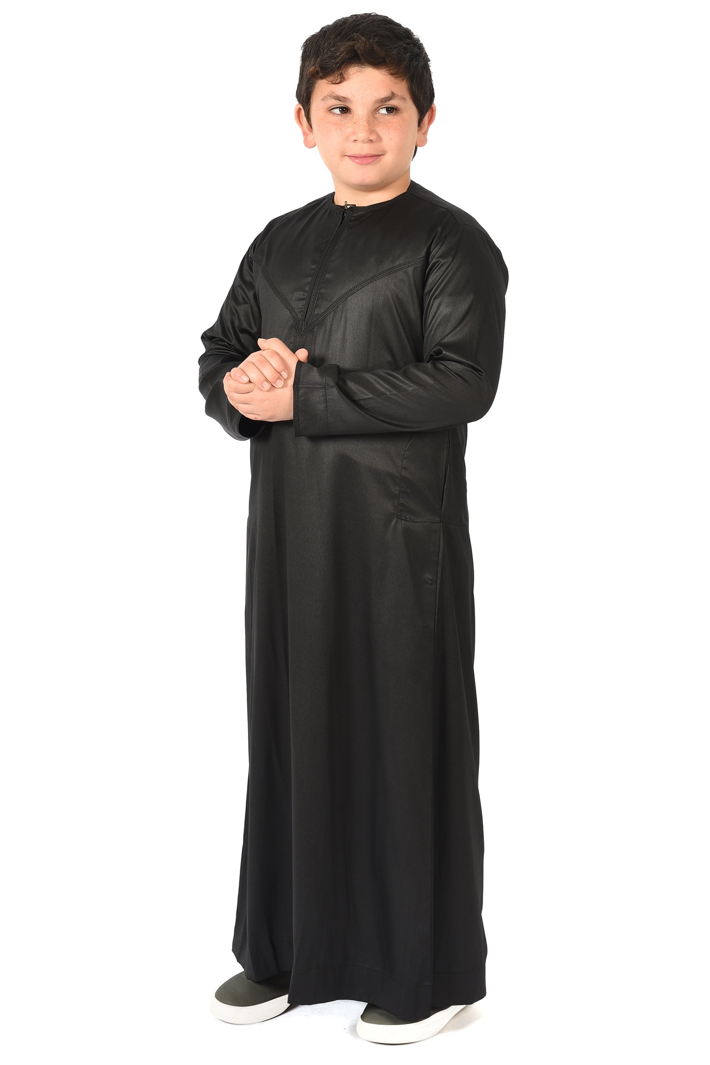 Al-Azka Kids Sport Thobe - Black