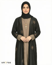 Scarab Bloom Embroidered Abaya