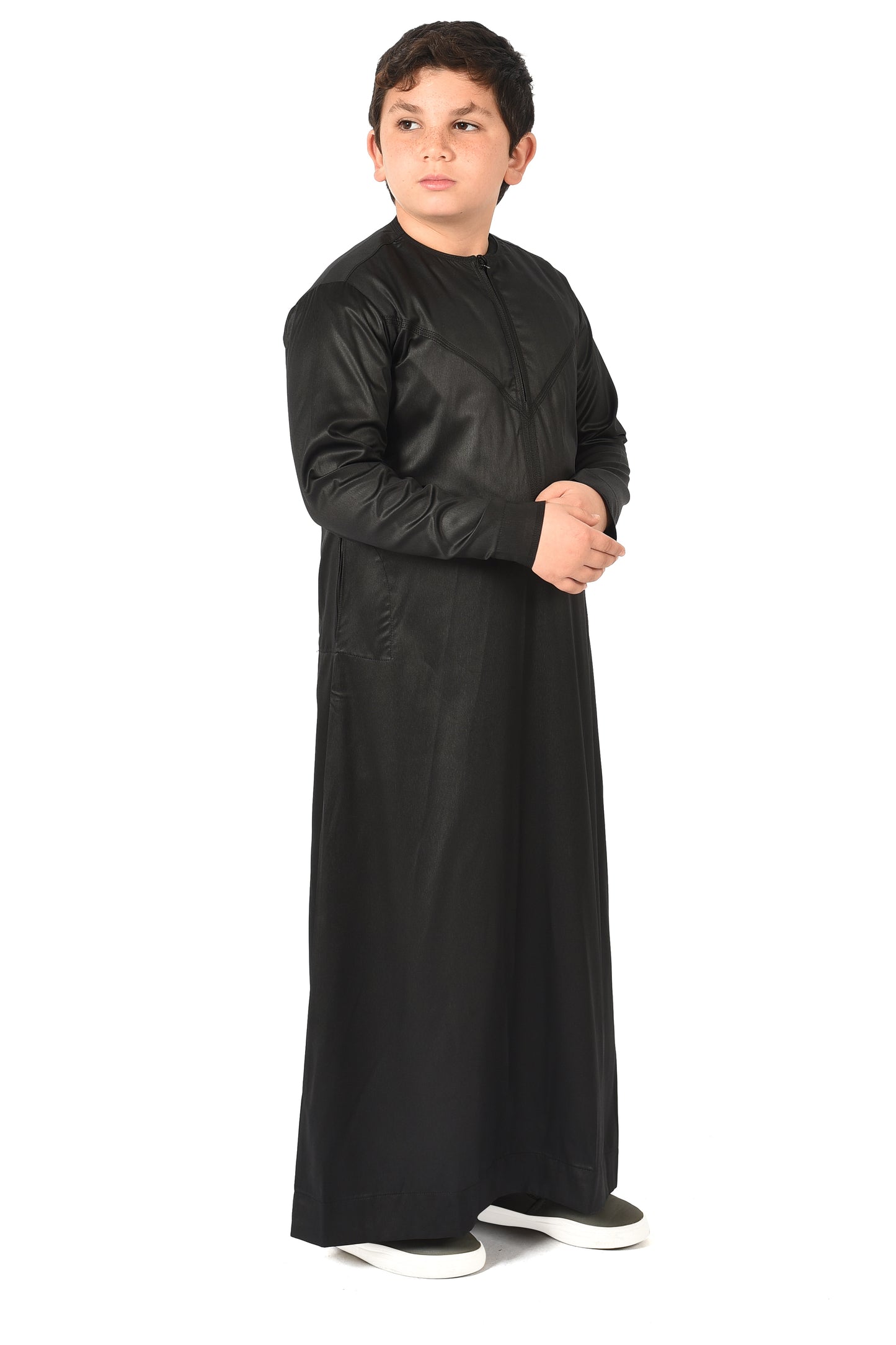 Al-Azka Kids Sport Thobe - Black