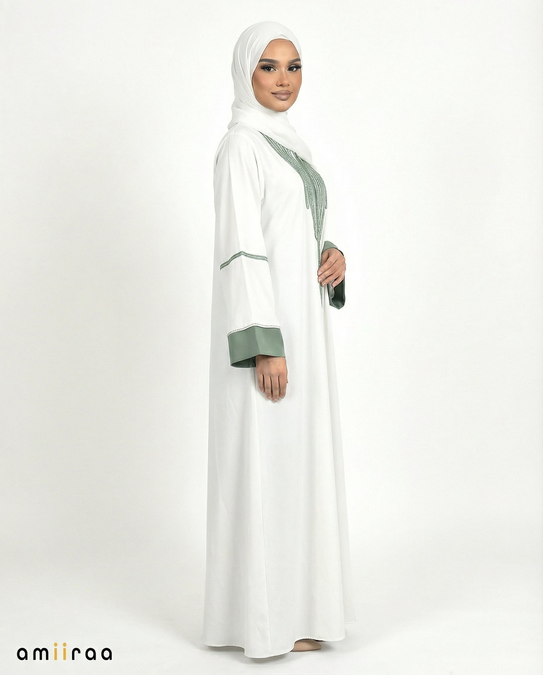 Katalia Style 3 Piece Modest Abaya Set – Bit of Blue