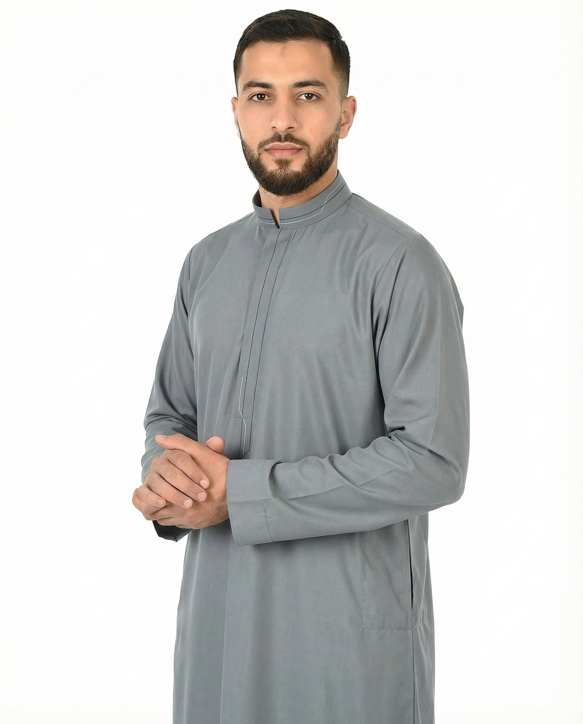 City Sky Luxury Contrast Stitch Thobe