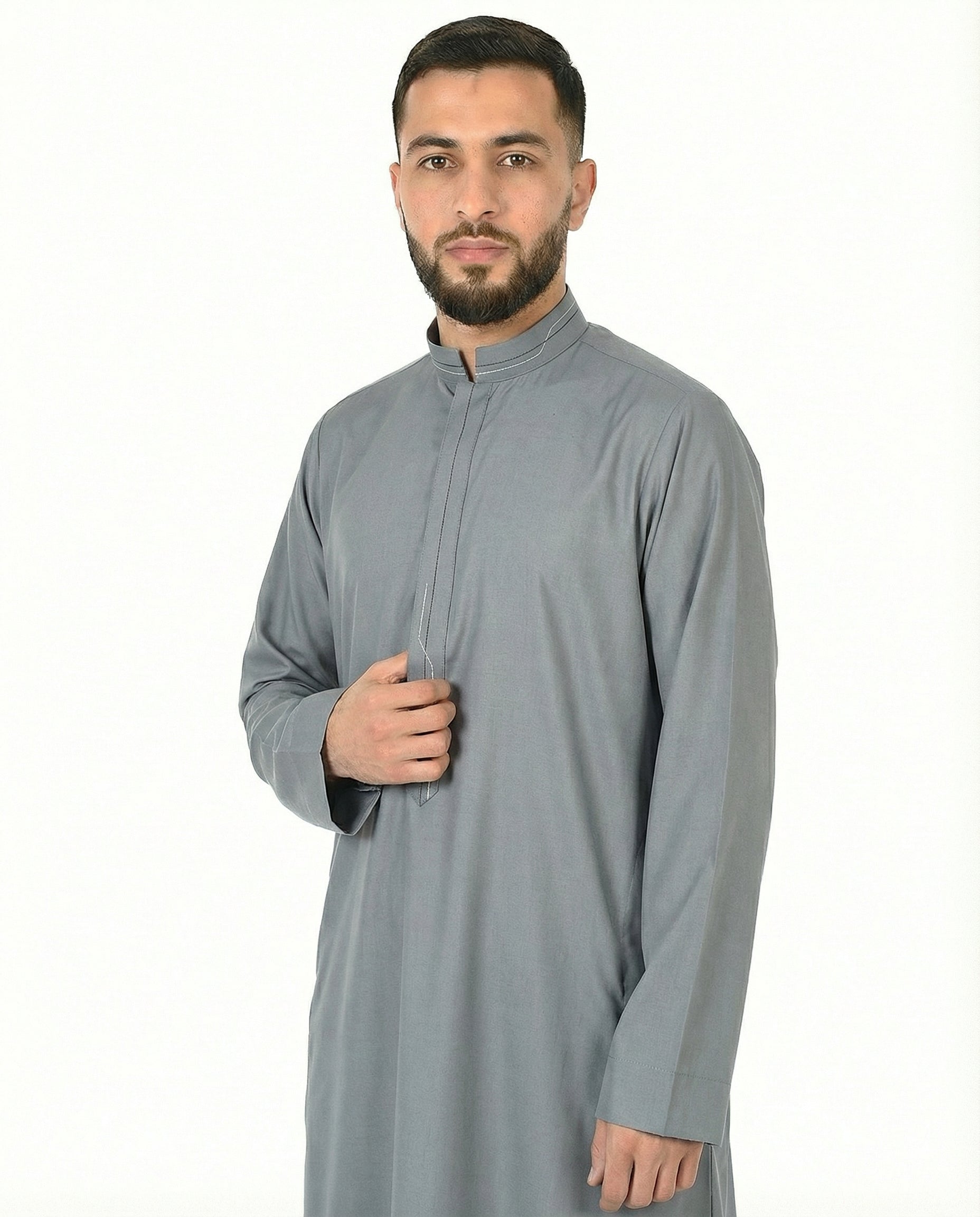 City Sky Luxury Contrast Stitch Thobe