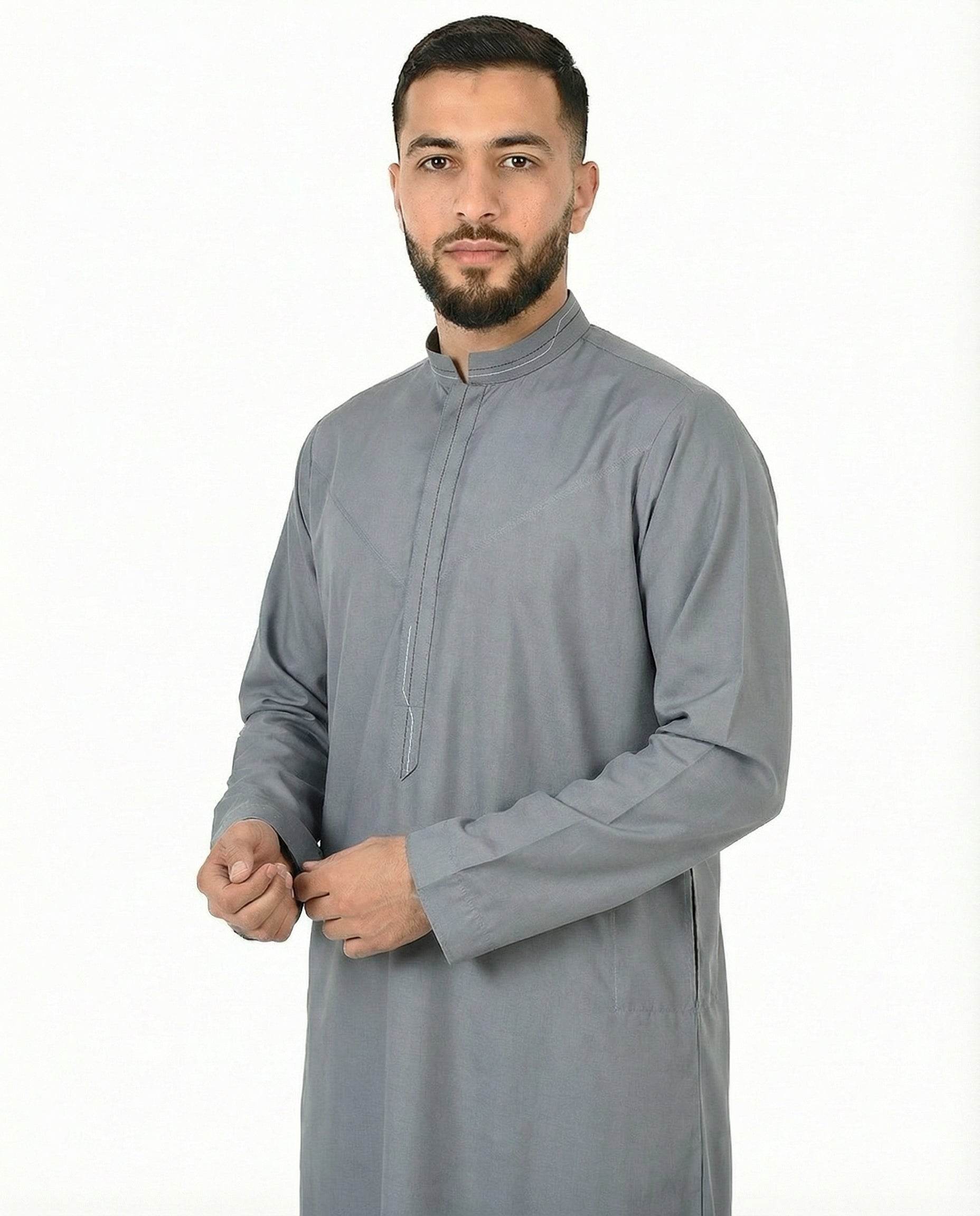 City Sky Luxury Contrast Stitch Thobe