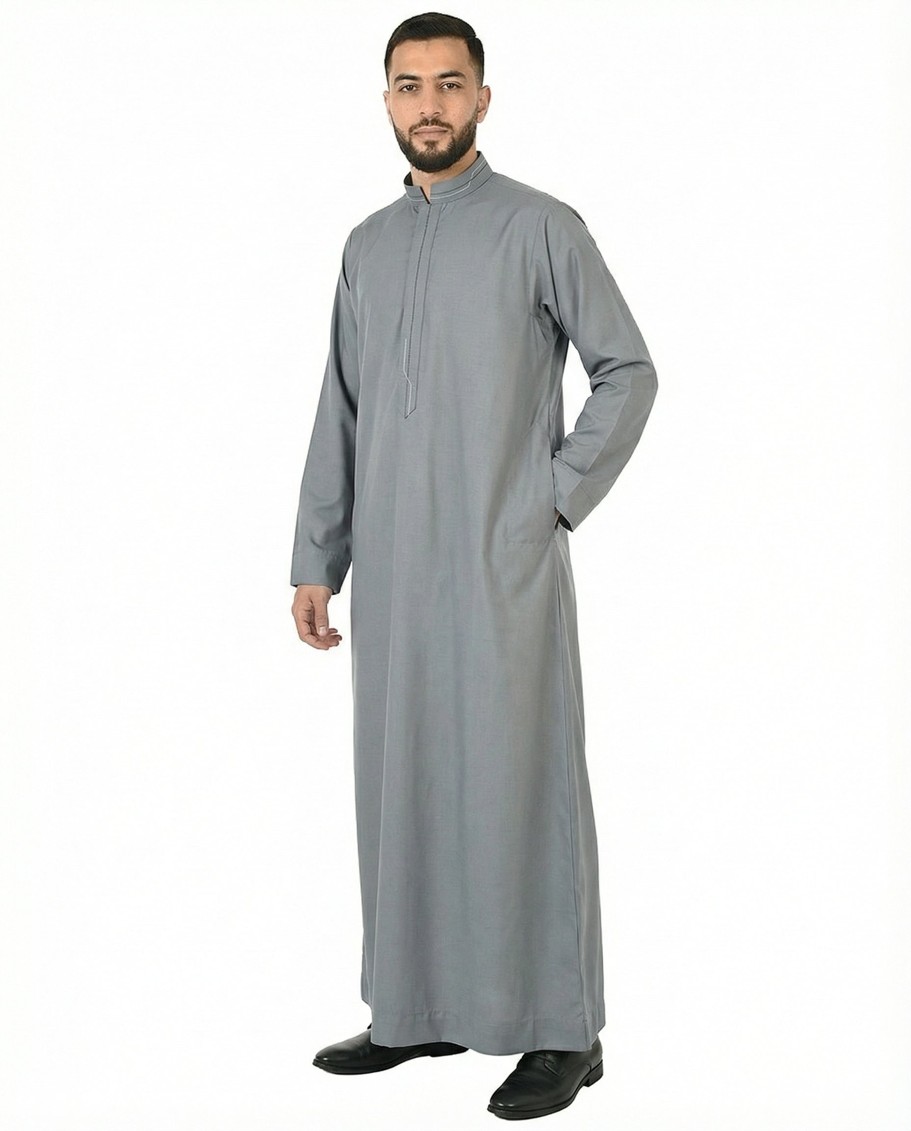 City Sky Luxury Contrast Stitch Thobe