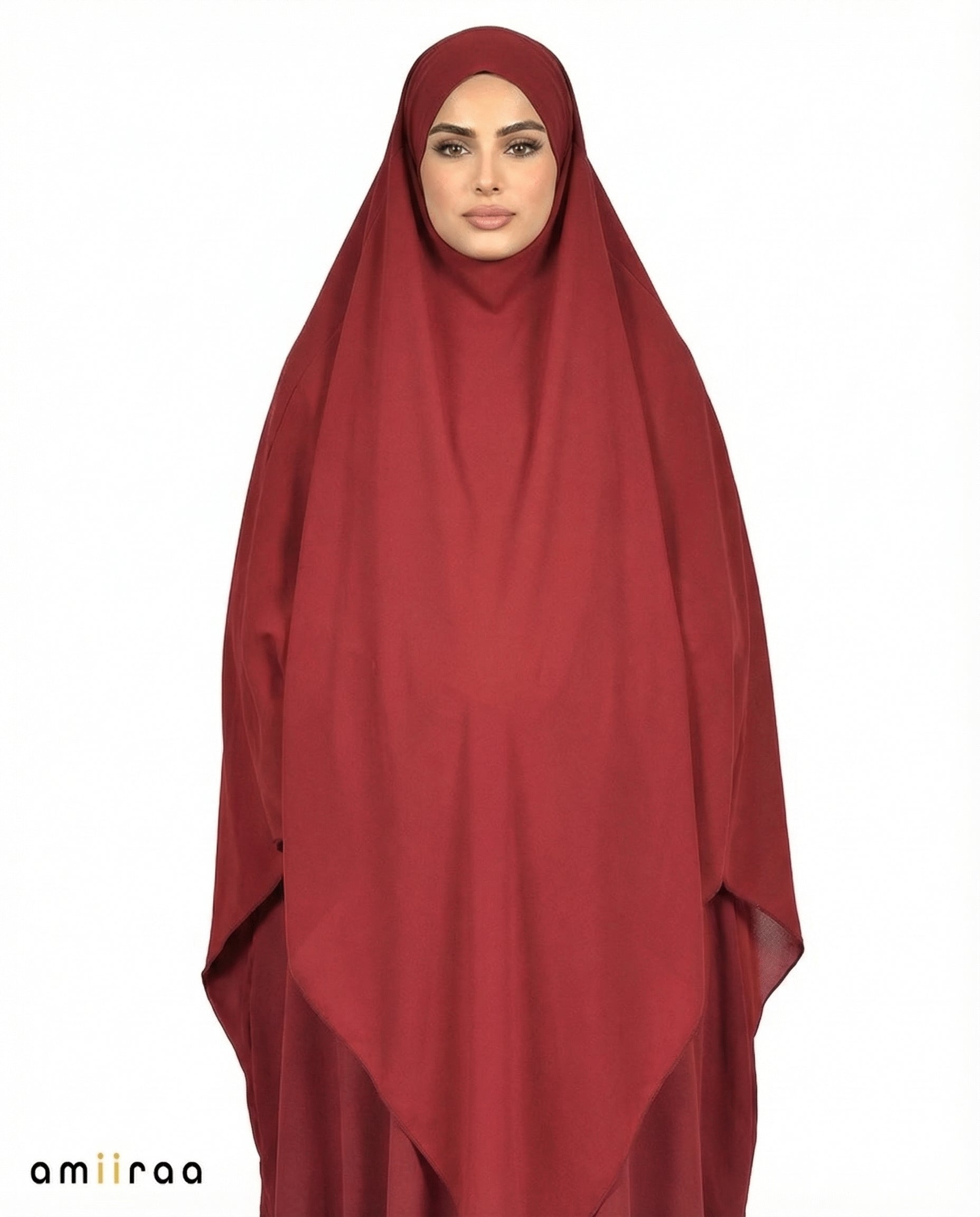Rhododendron Single Layer Flow Modest Khimar
