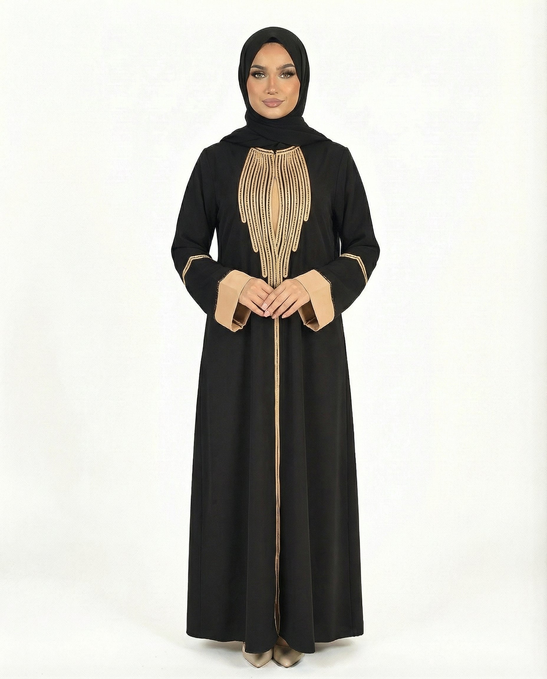 Katalia Style 3 Piece Modest Abaya Set – Tap Shoe
