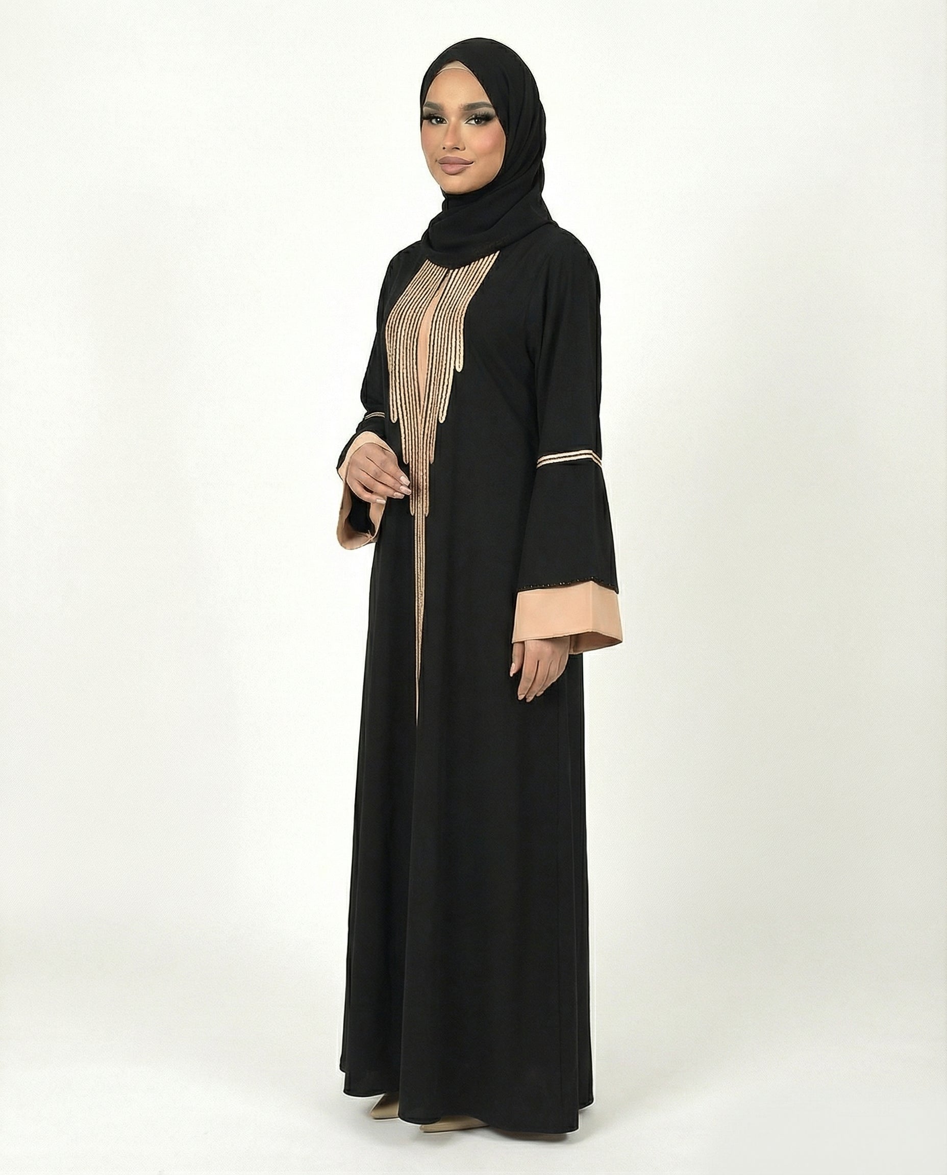Katalia Style 3 Piece Modest Abaya Set – Tap Shoe