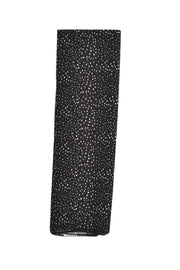 Anthracite Black Chiffon Speckled Print Scarf for Modest Wear and Everyday Elegance