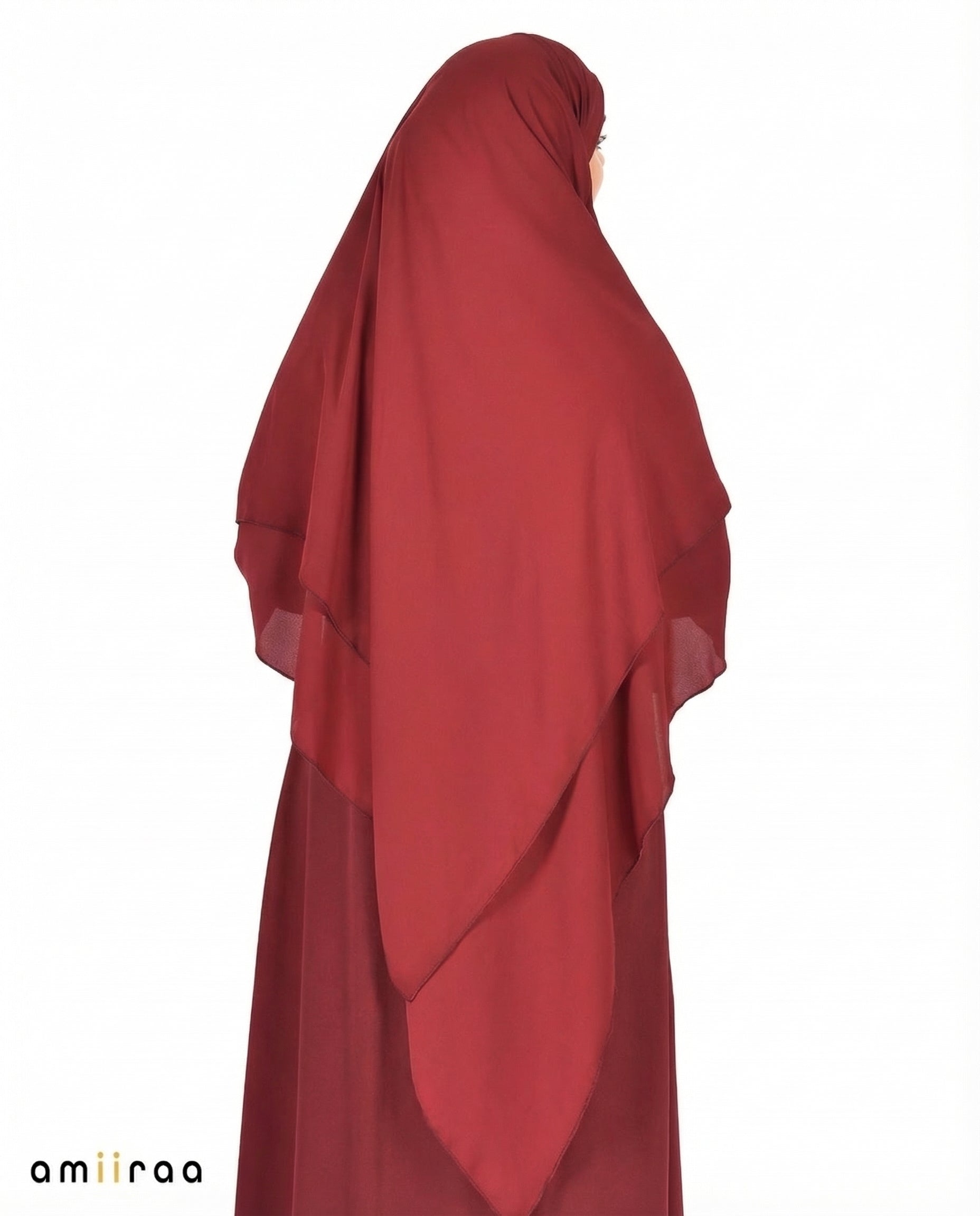 Rhododendron Single Layer Flow Modest Khimar