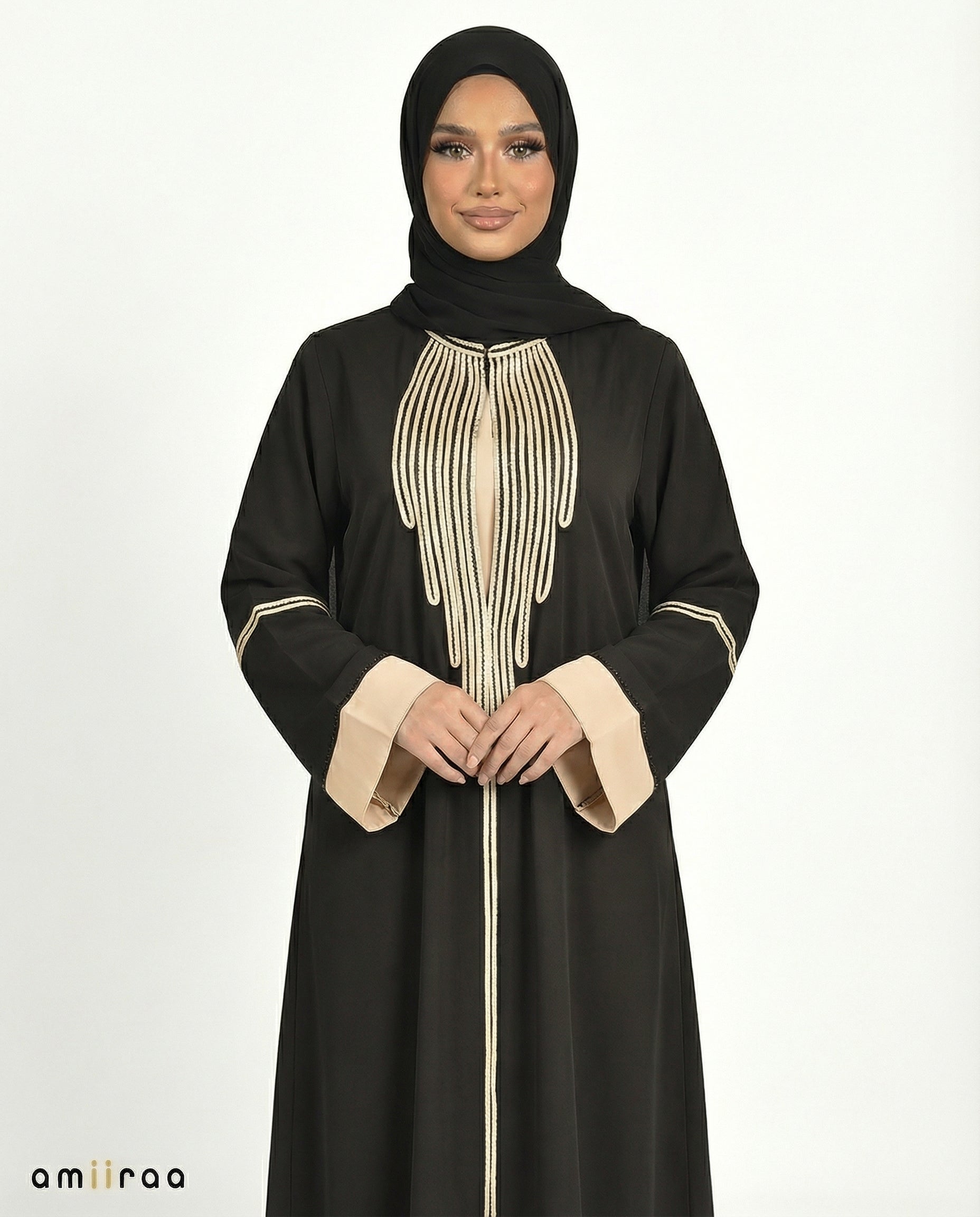 Katalia Style 3 Piece Modest Abaya Set – Meteorite
