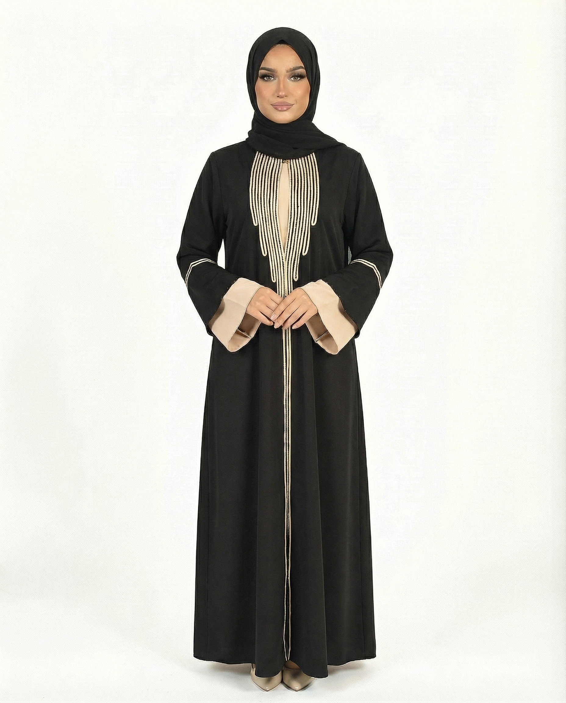 Katalia Style 3 Piece Modest Abaya Set – Meteorite