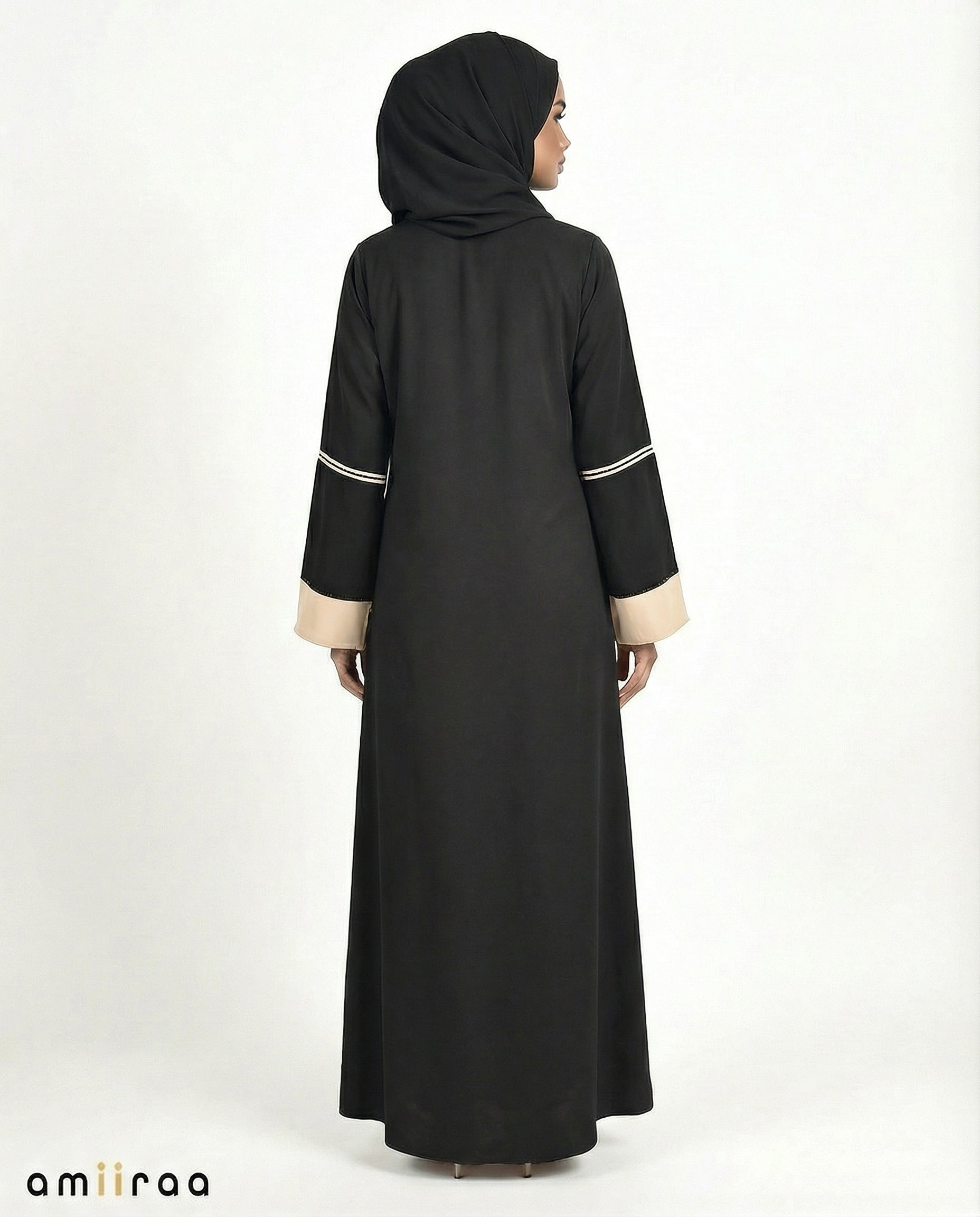 Katalia Style 3 Piece Modest Abaya Set – Meteorite