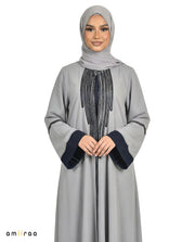 Katalia Style 3 Piece Modest Abaya Set – Stormy Weather