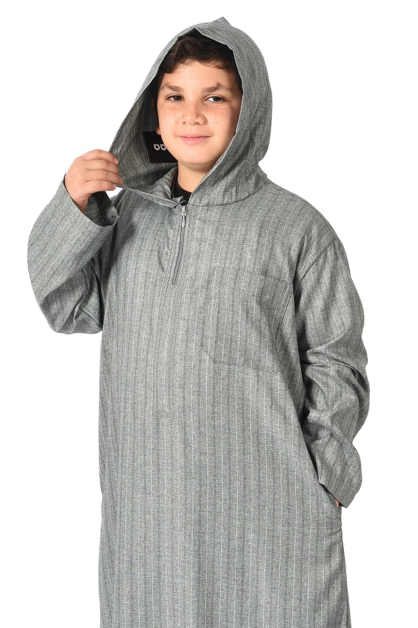 Al-Othman Kids Tassel Thobe - Grey