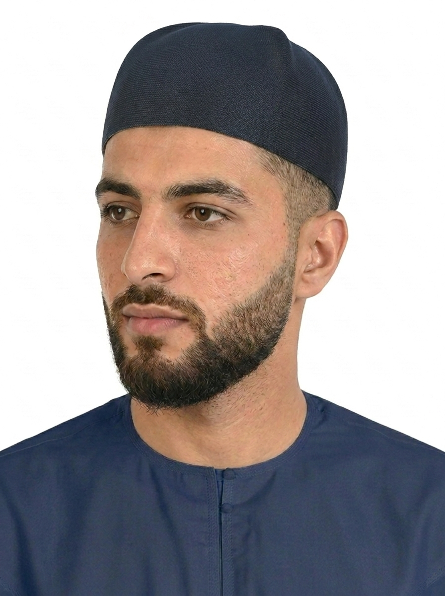 Navy Premium Comfort Stretch Fez