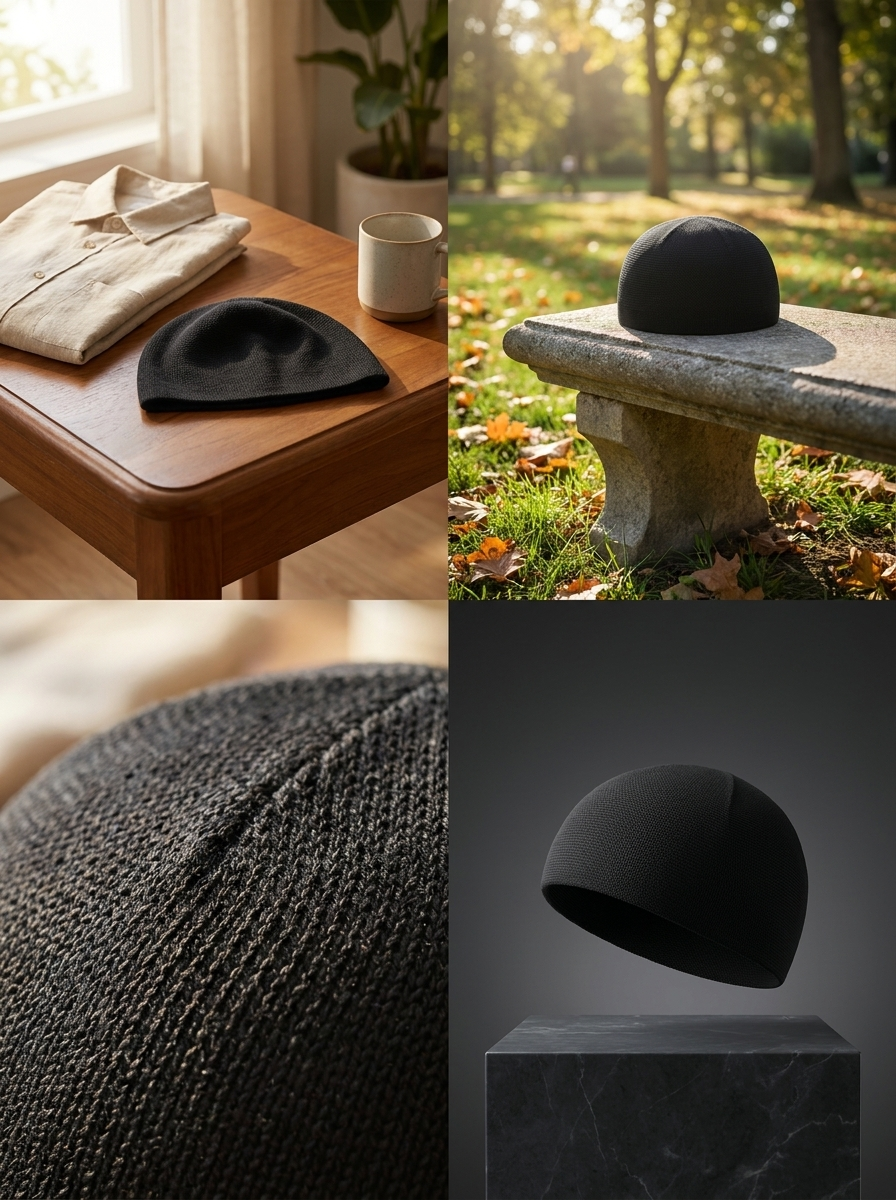 Black Premium Comfort Stretch Fez