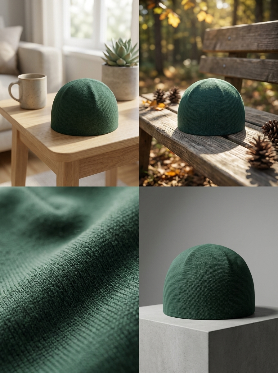 Dark Green Premium Comfort Stretch Fez