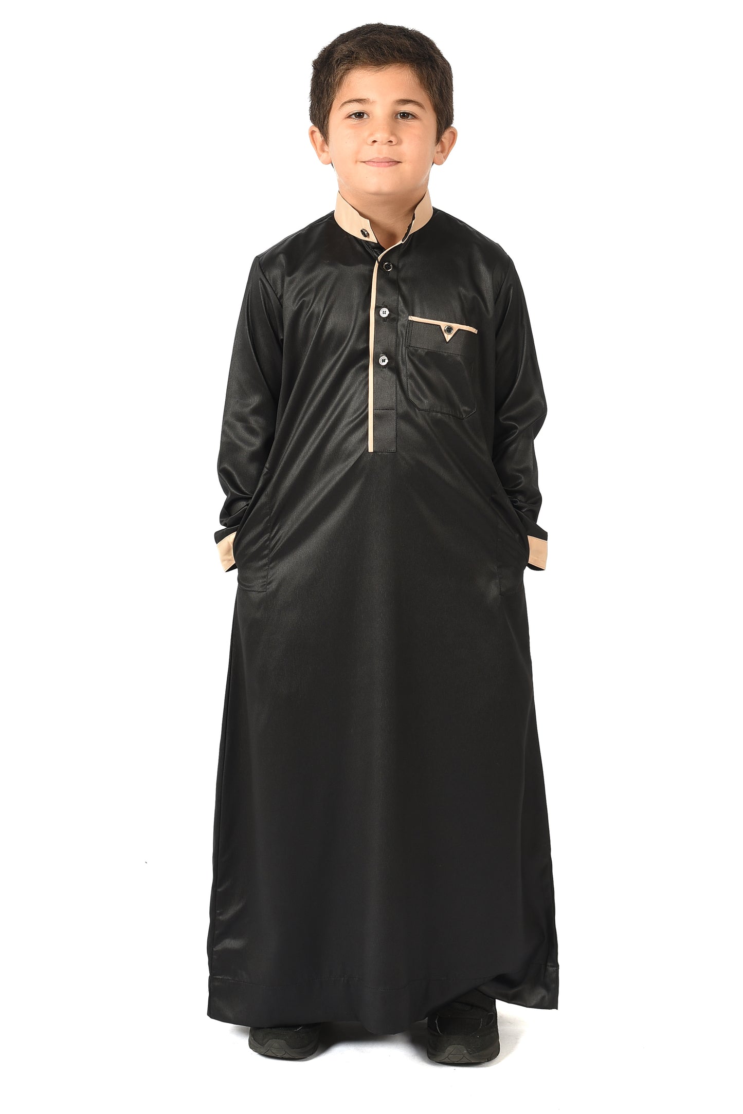 Markim kids sport thobe - Black