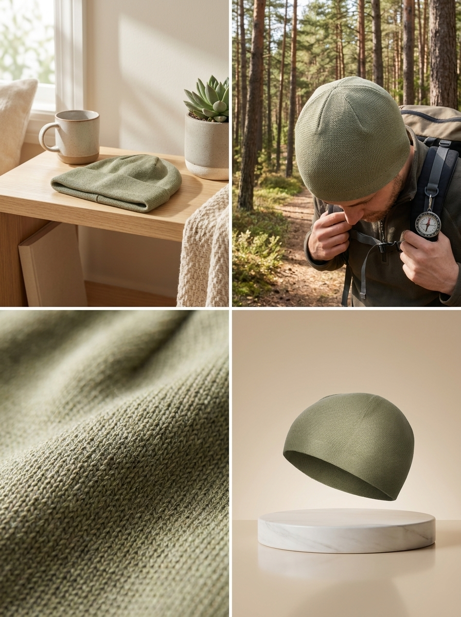 Olive Premium Comfort Stretch Fez