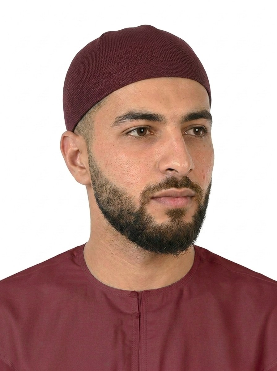 Maroon Premium Comfort Stretch Fez