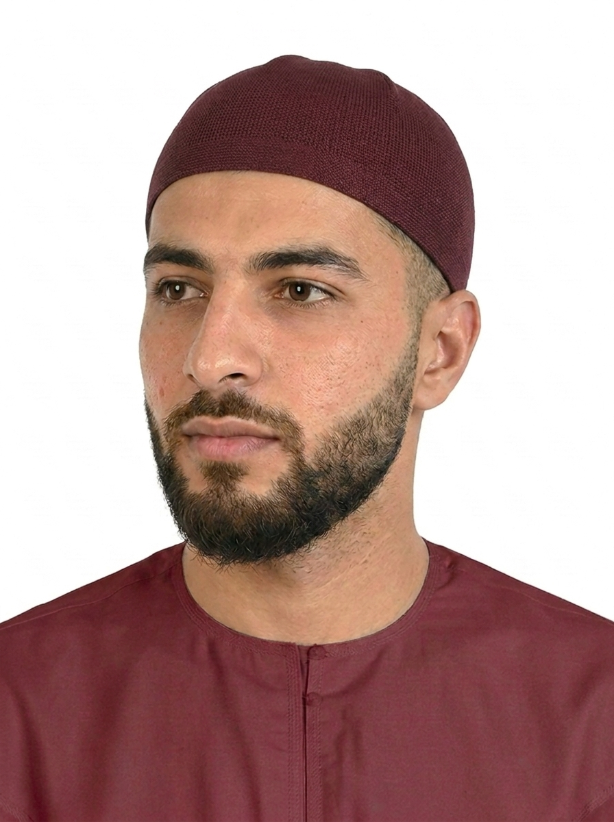 Maroon Premium Comfort Stretch Fez