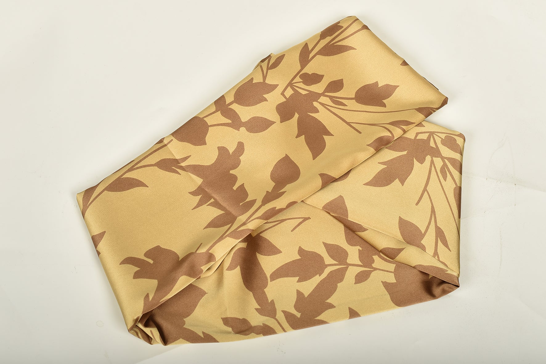 Taos Taupe Pattern Soft Rectangular Satin scarf for Women