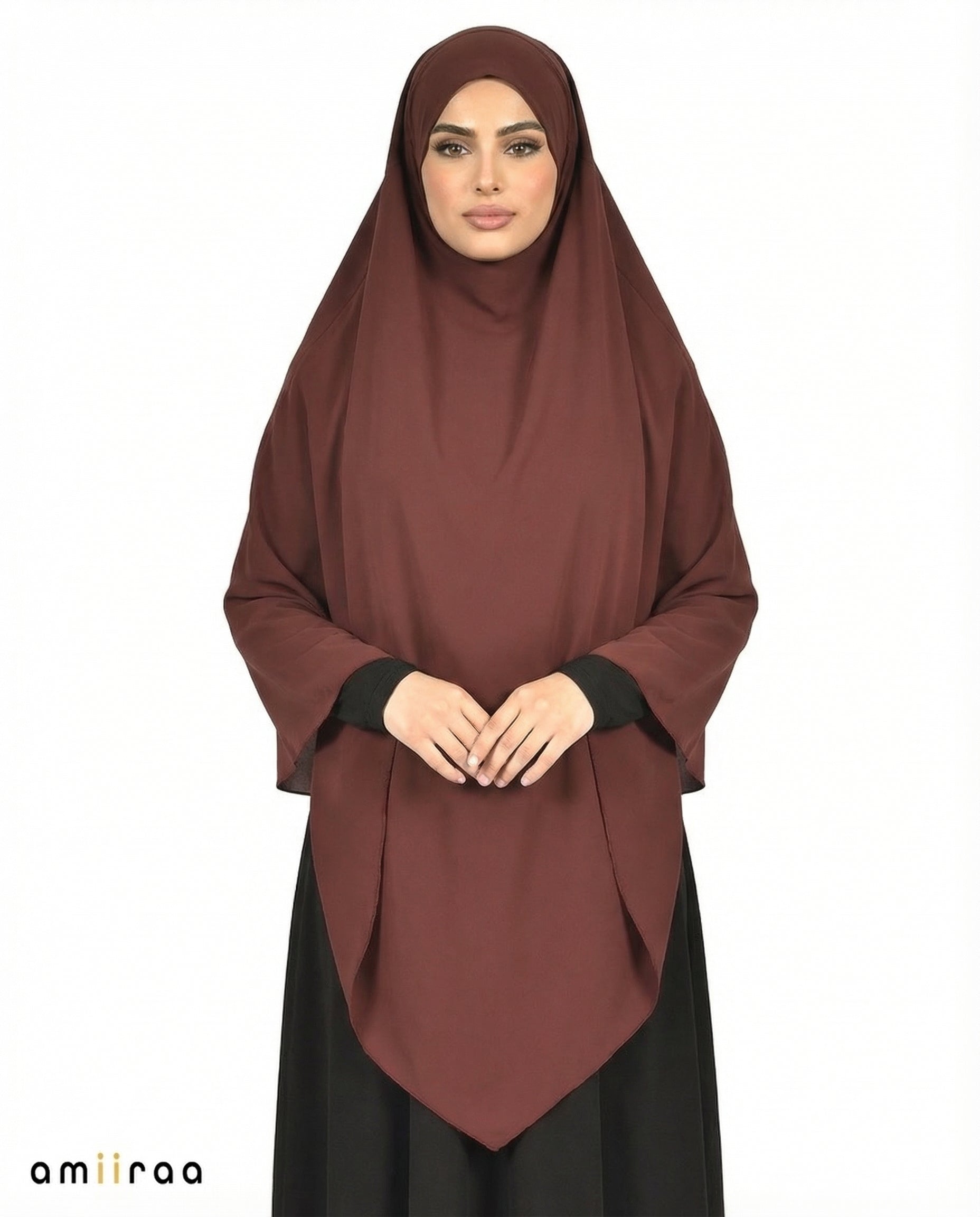 Red Earth Single Layer Flow Modest Khimar