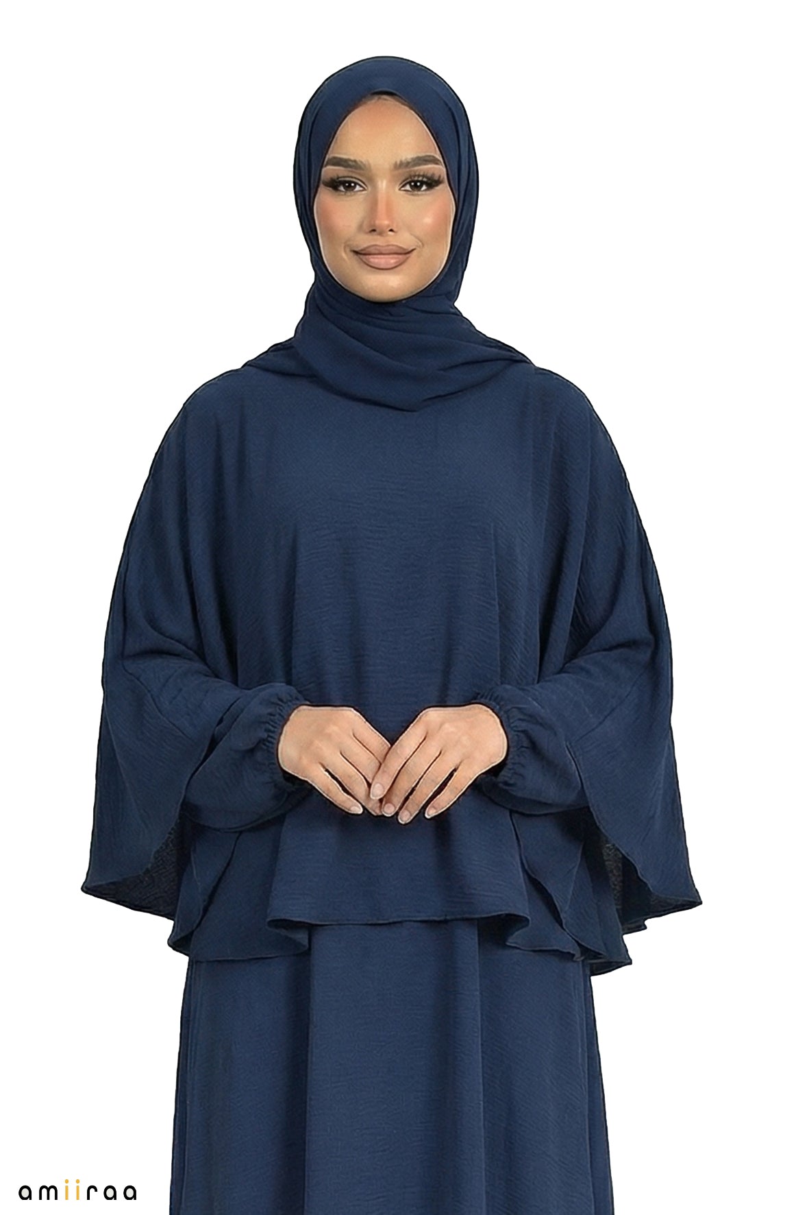 Sodalite Blue Flowing Modest Top & Maxi Skirt Set