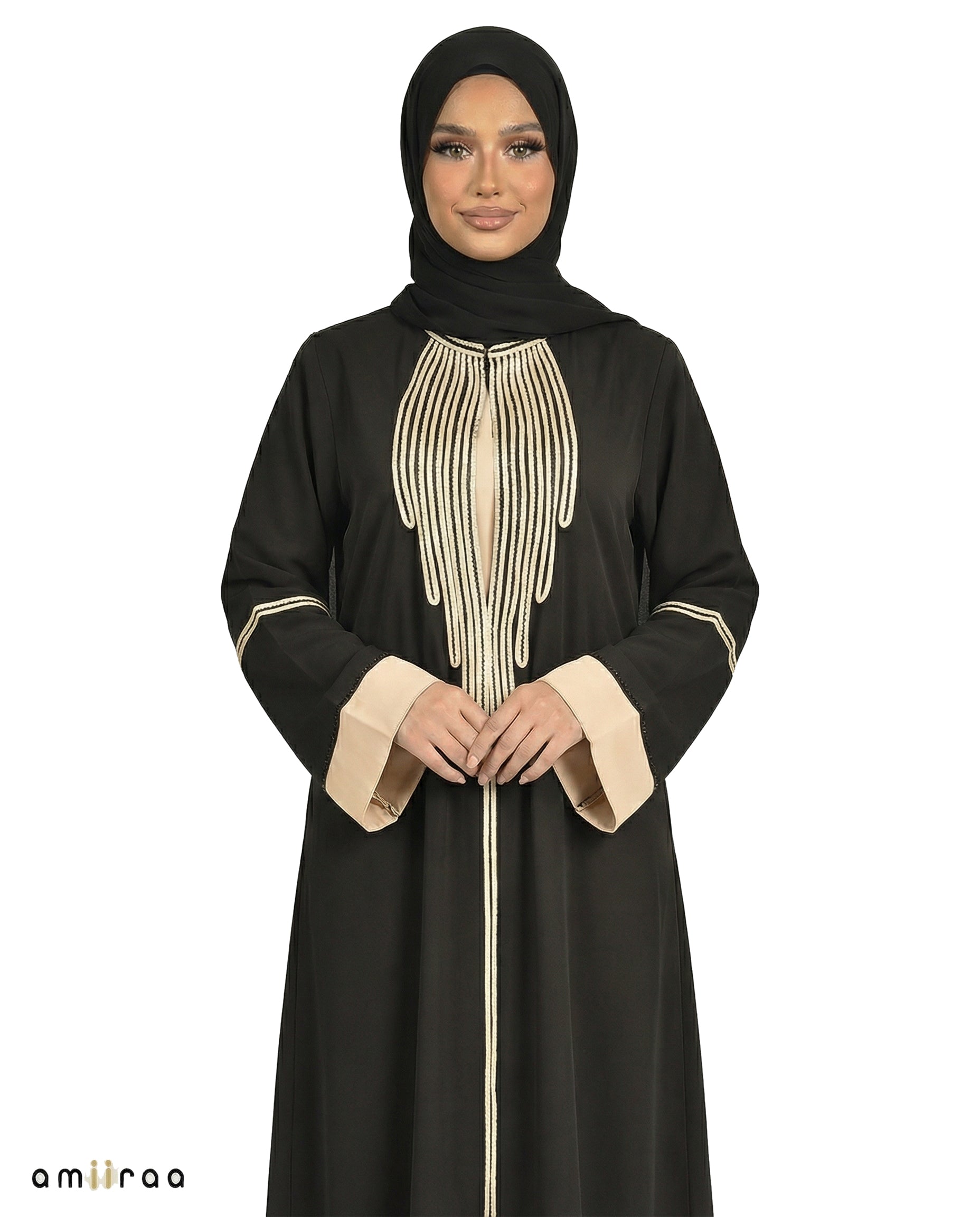Katalia Style 3 Piece Modest Abaya Set – Meteorite