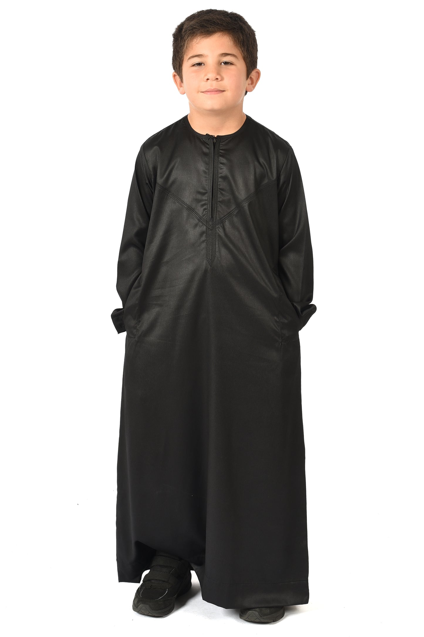 Al-Azka Kids Sport Thobe - Black