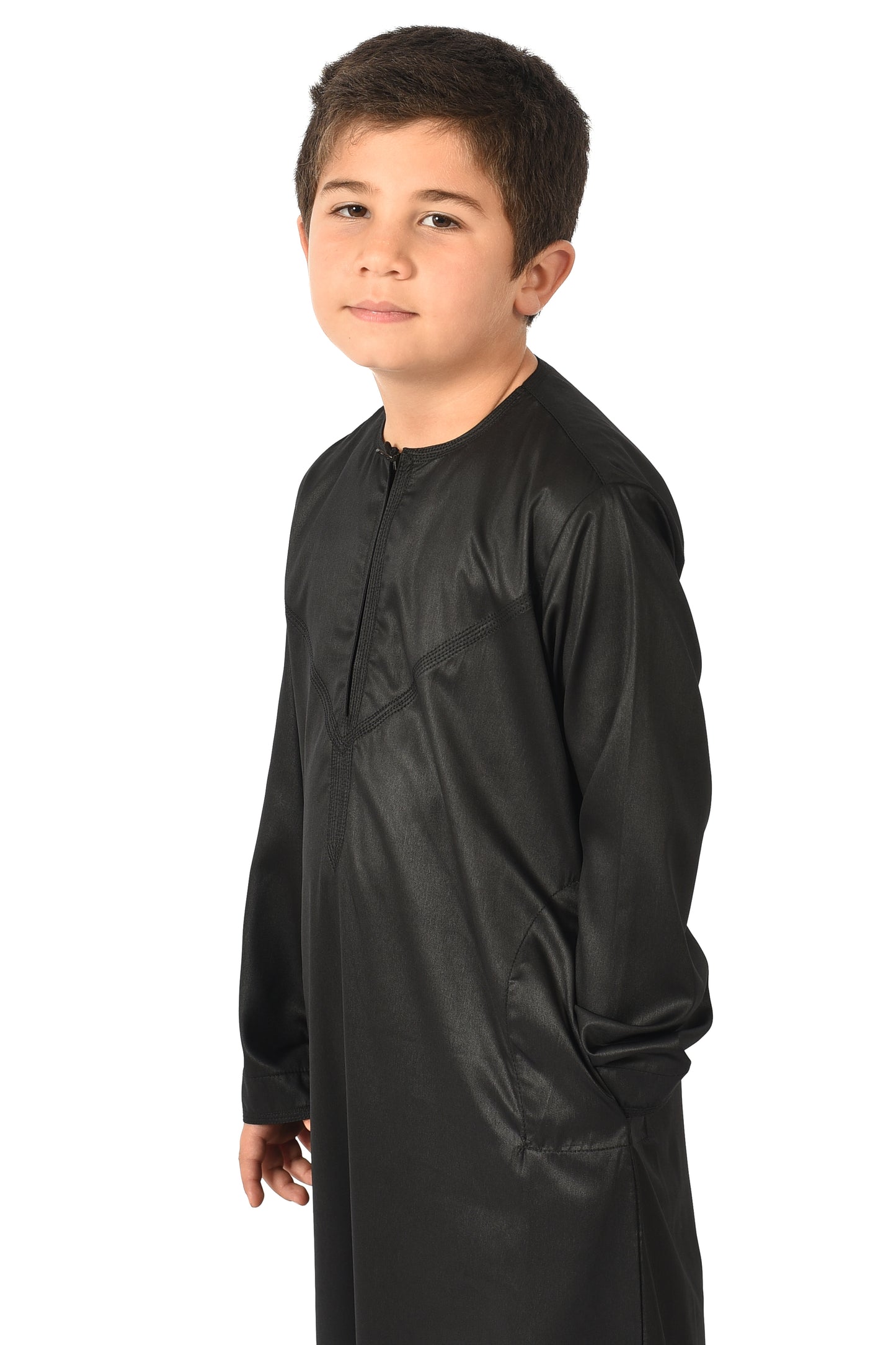 Al-Azka Kids Sport Thobe - Black