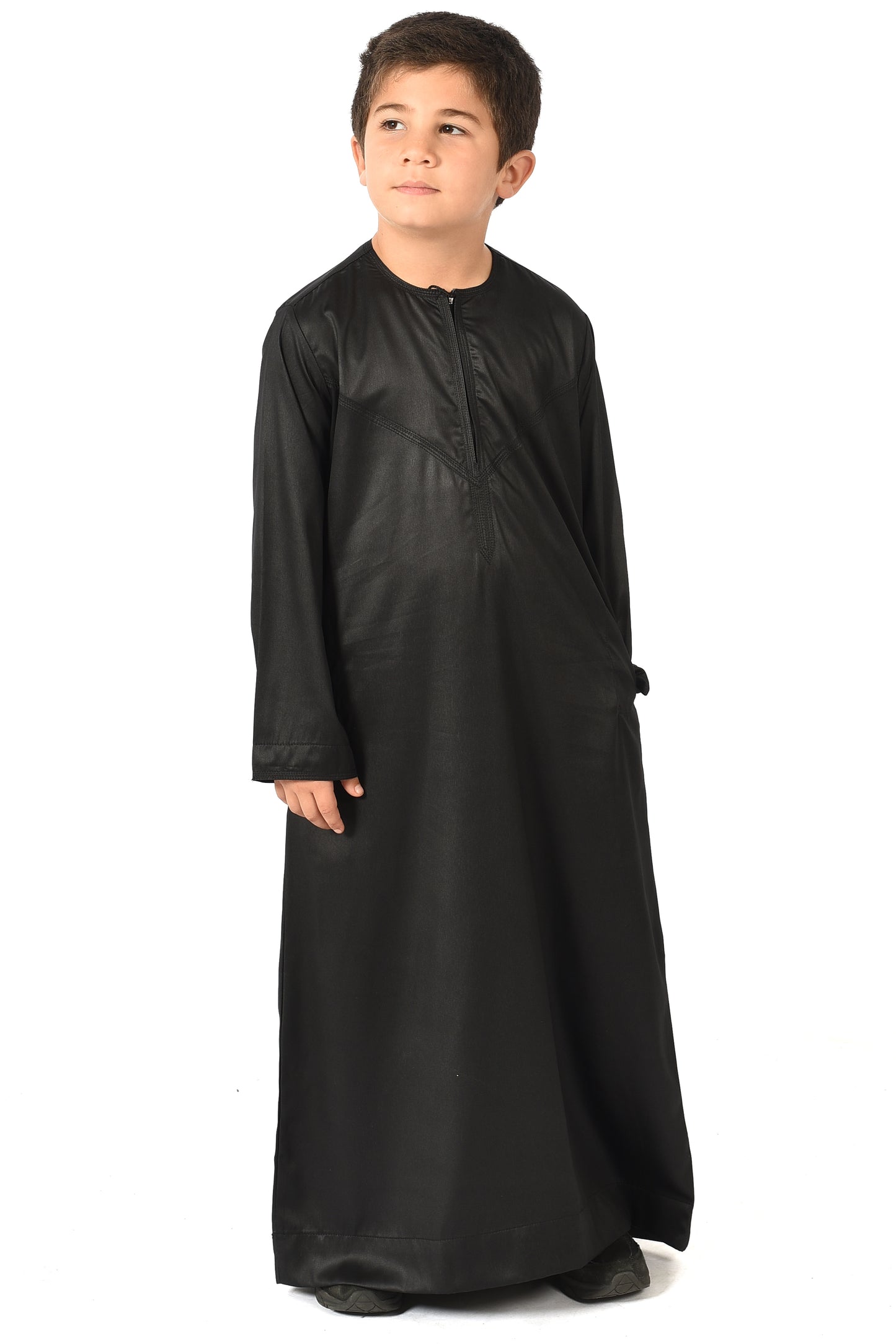 Al-Azka Kids Sport Thobe - Black