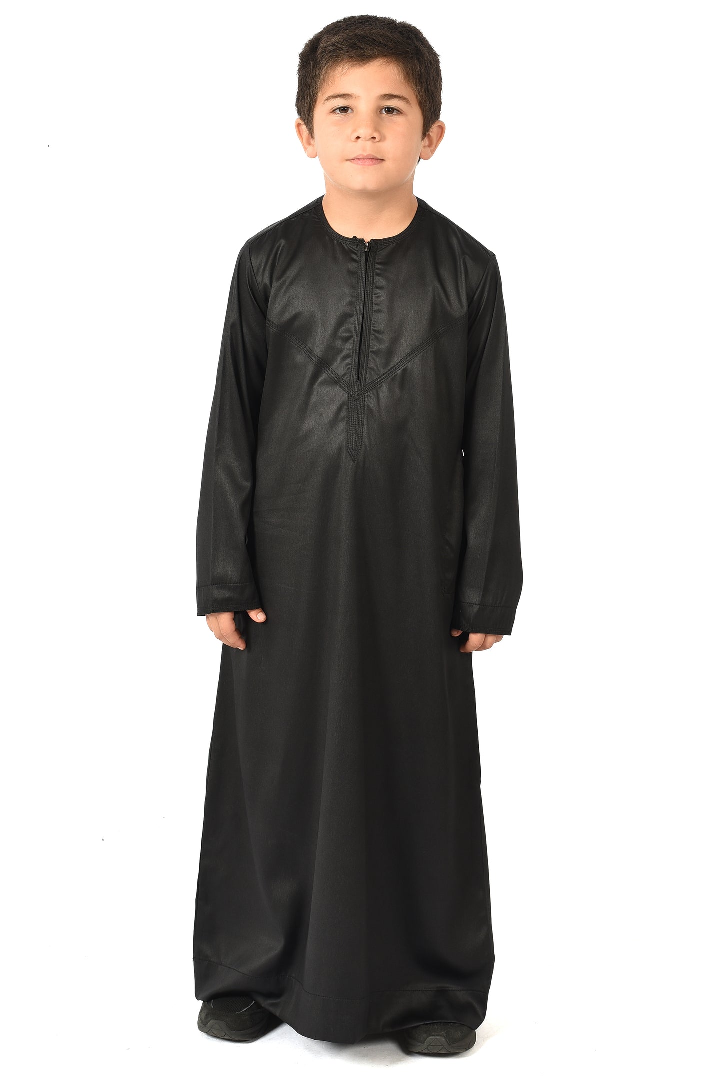 Al-Azka Kids Sport Thobe - Black