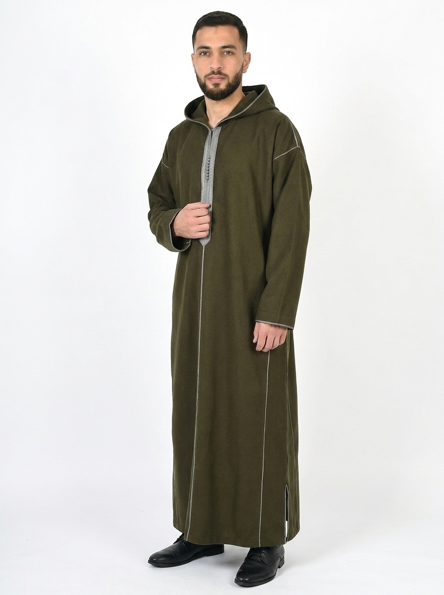 Rosin Men's Winter Thobe Pull Over