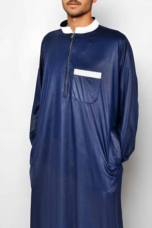 Markim fancy Thobe – Navy Blue