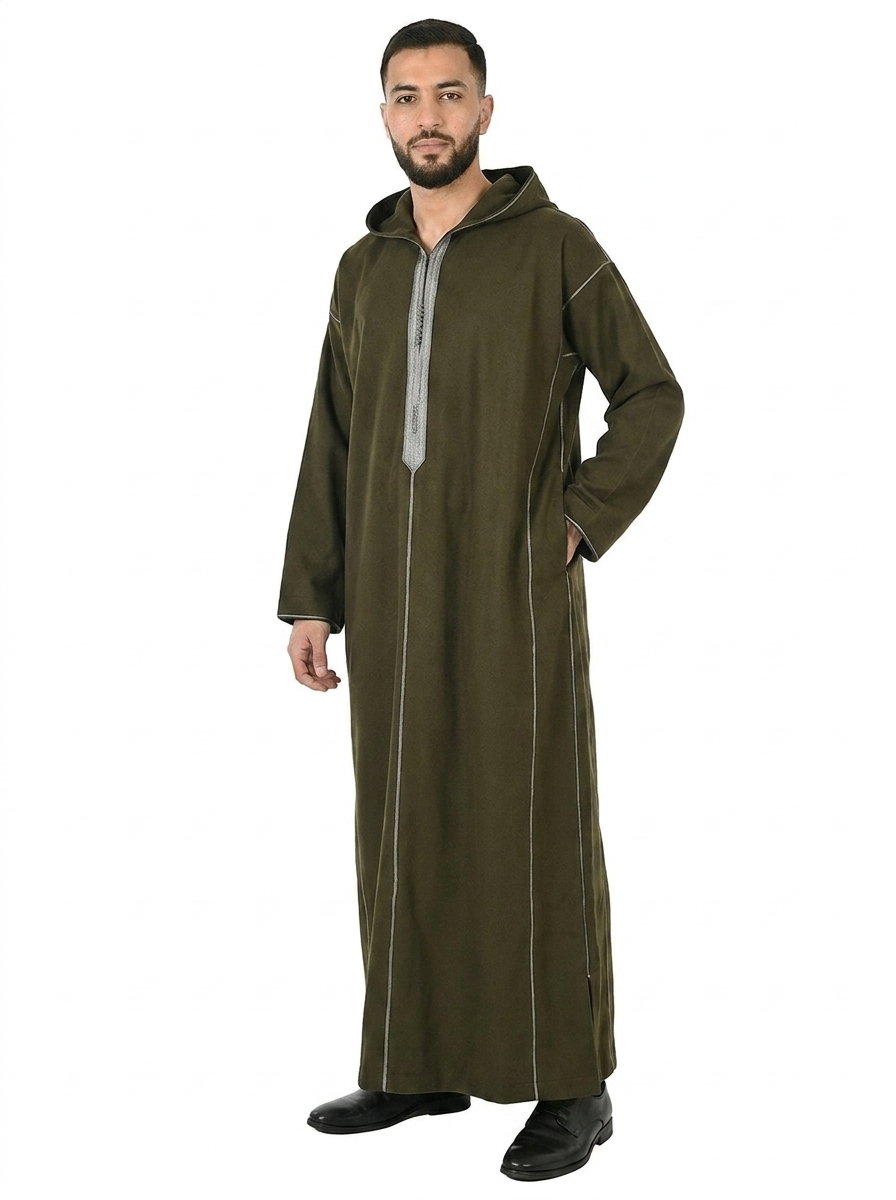Rosin Men's Winter Thobe Pull Over