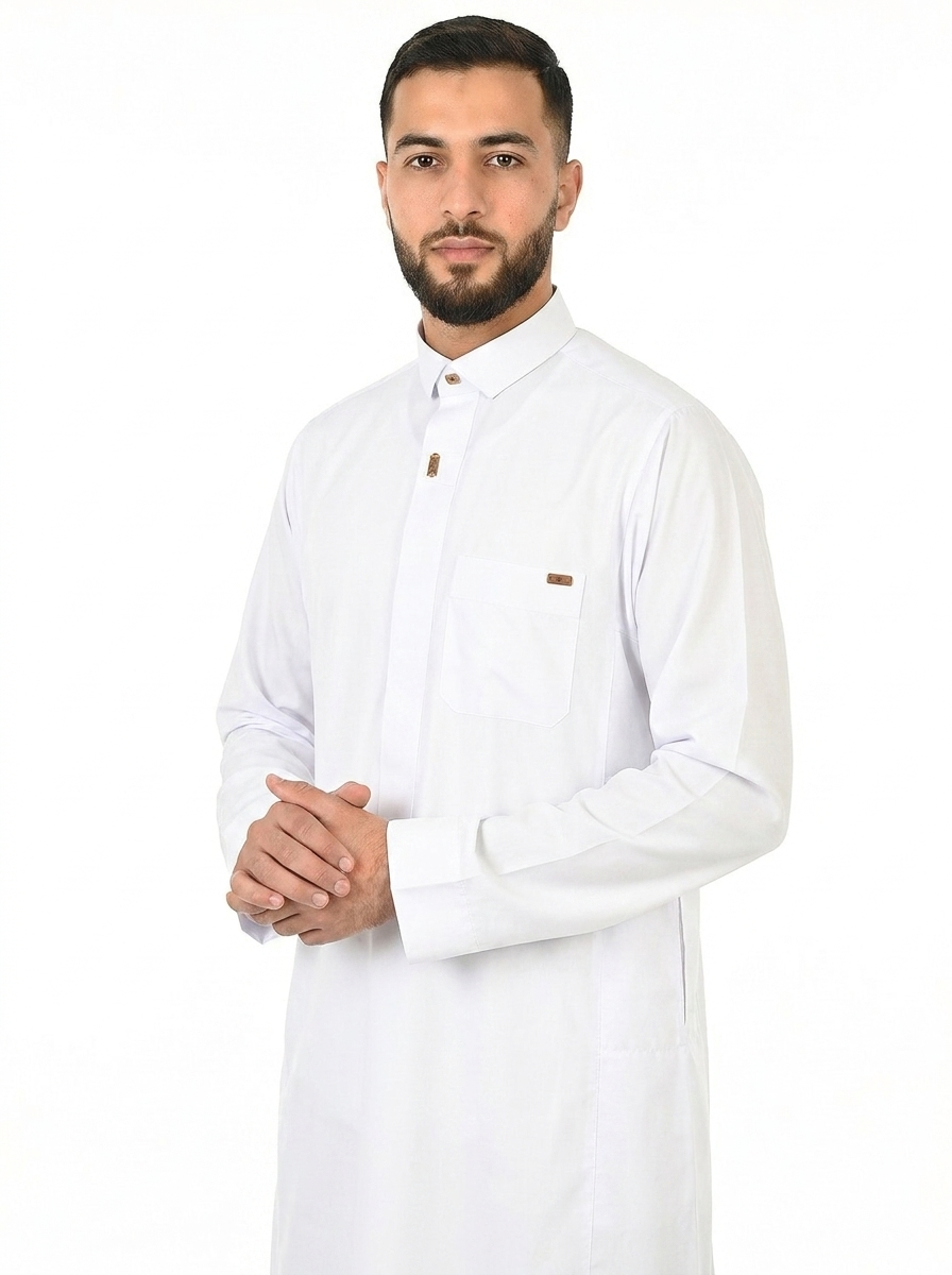 Brilliant White Al Fares Premium Thobe