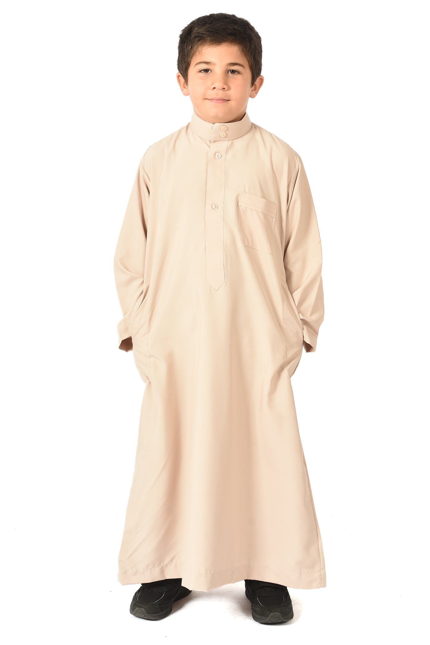 Al-Othman Kids Tassel Thobe - biege