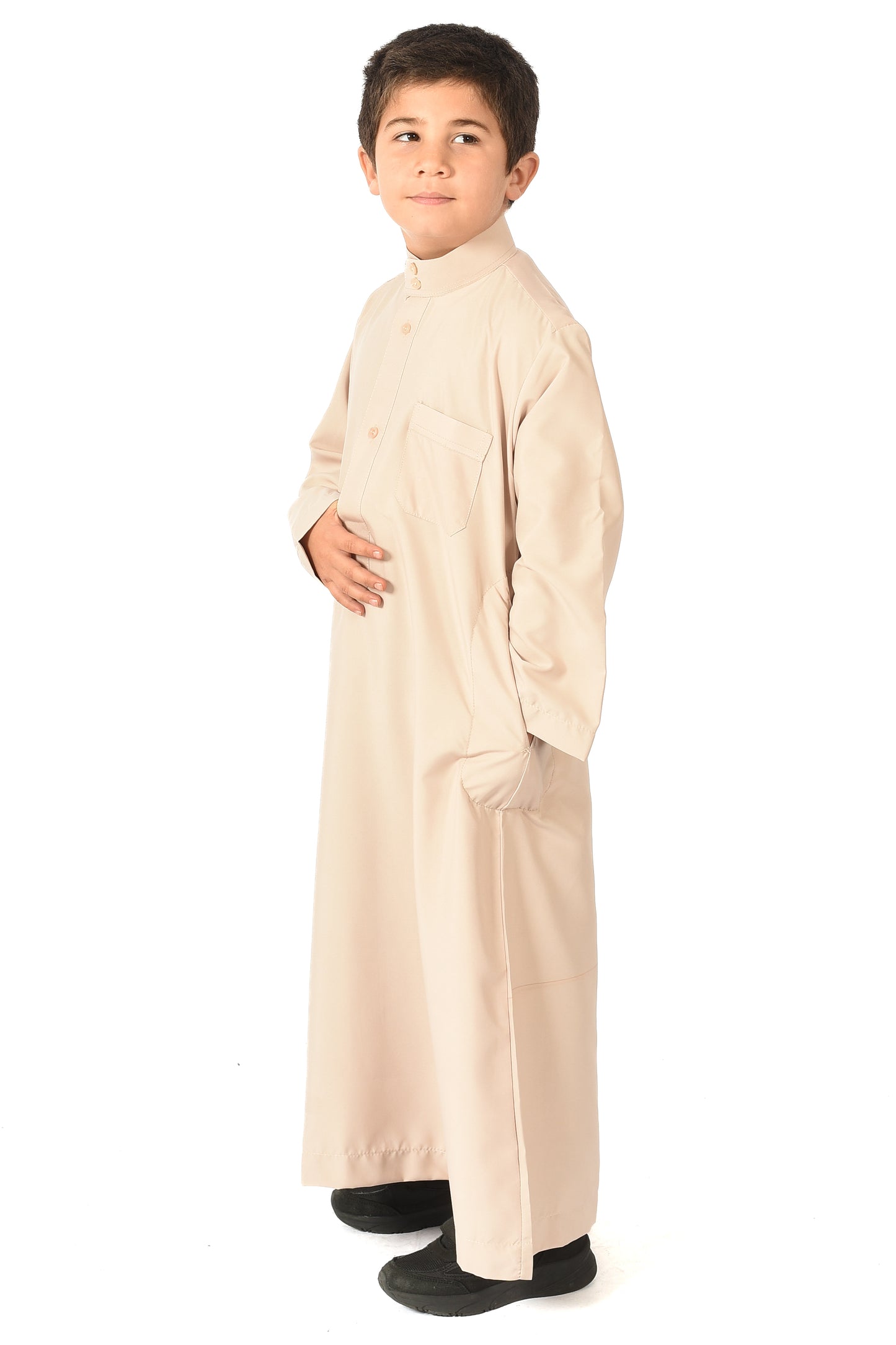 Al-Othman Kids Tassel Thobe - biege
