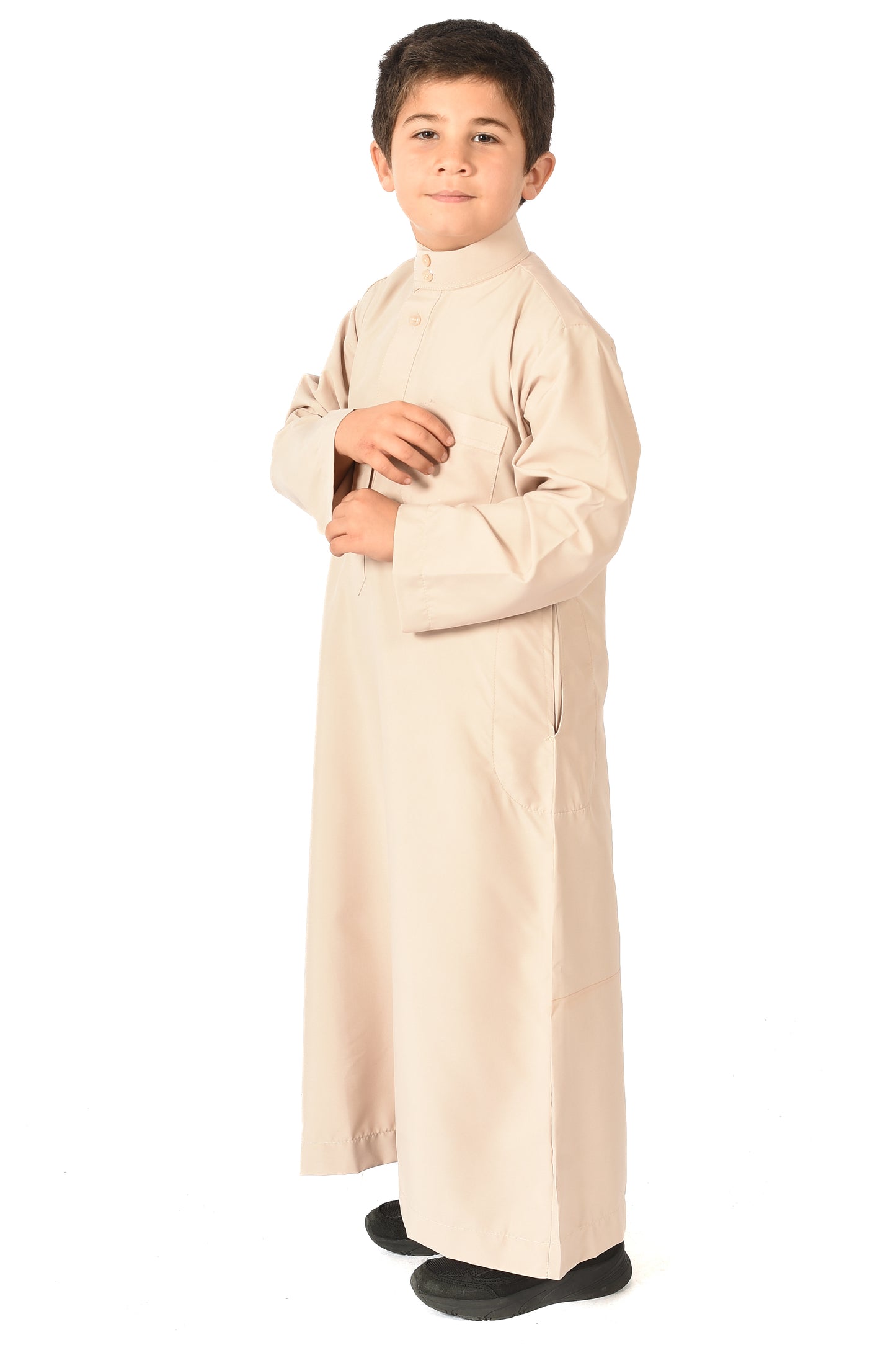 Al-Othman Kids Tassel Thobe - biege
