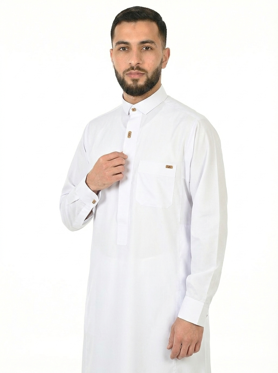 Brilliant White Al Fares Premium Thobe