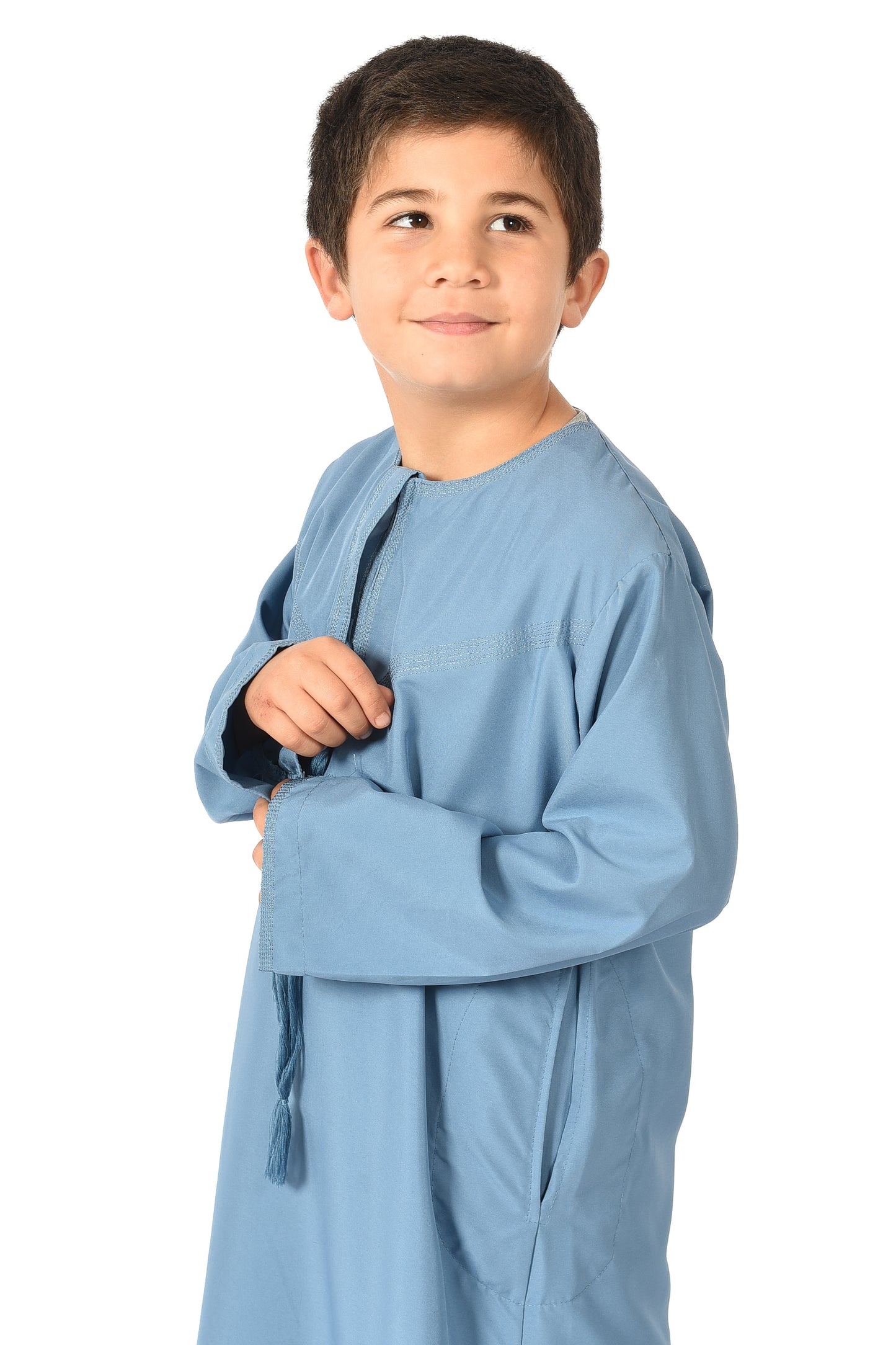 Al-Othman Kids Tassel Thobe - Blue
