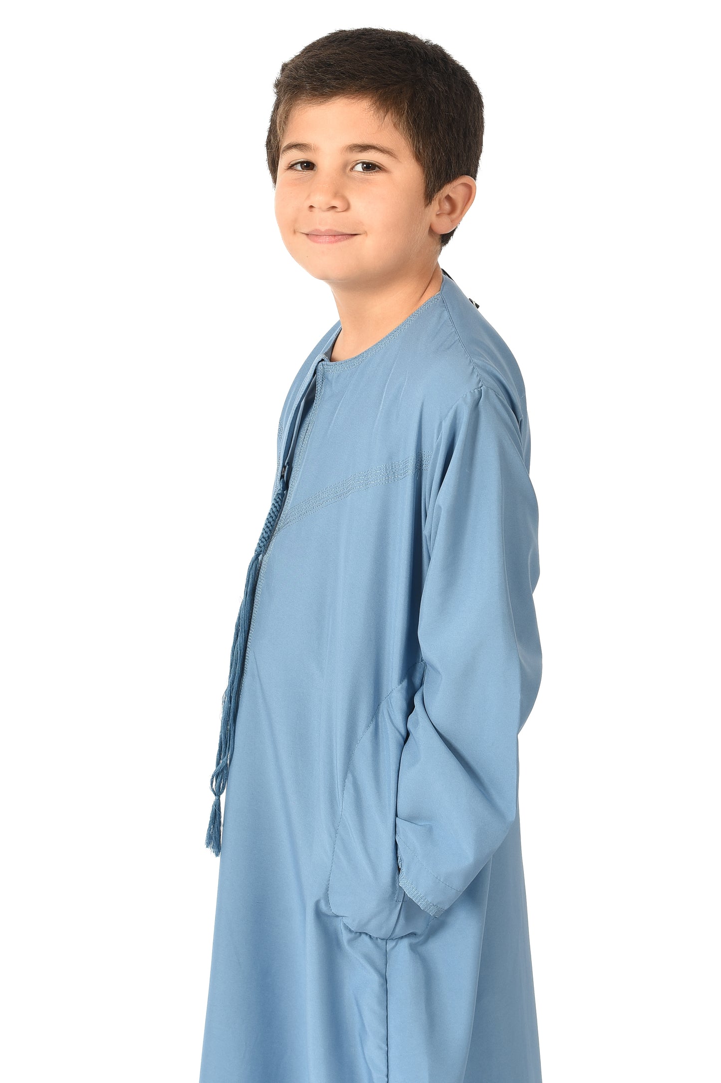 Al-Othman Kids Tassel Thobe - Blue