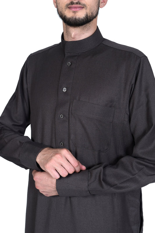 Droush Winter Thobe – Dark Brown