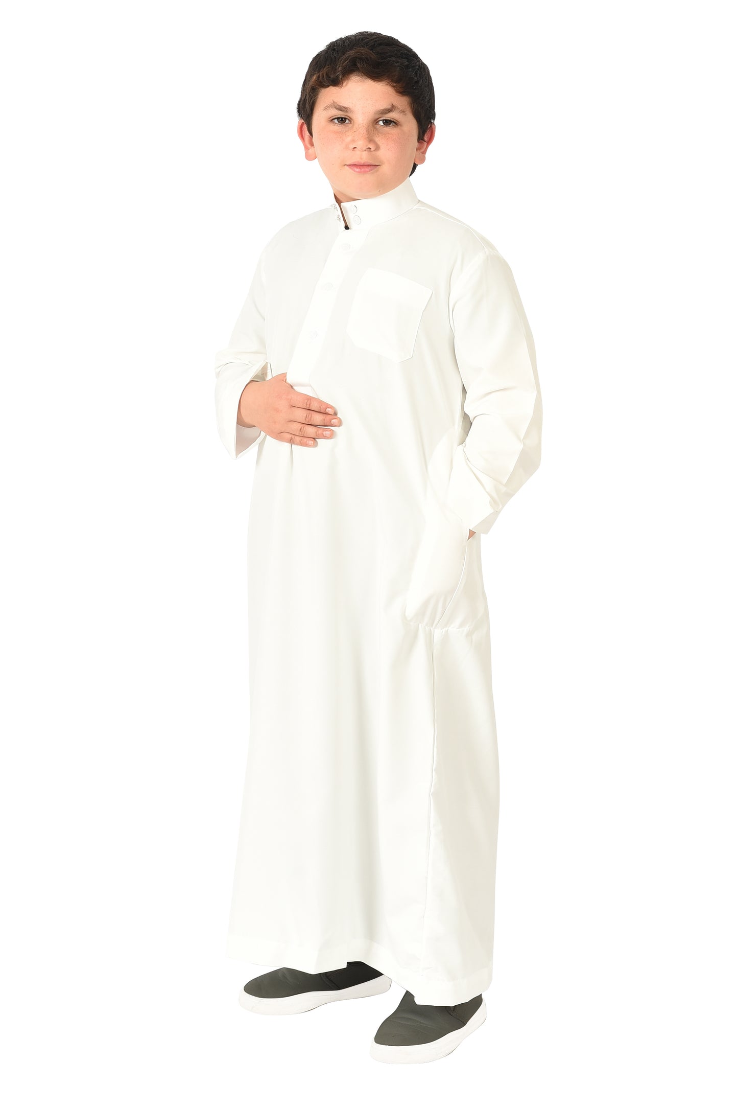 Al-Othman Kids Tassel Thobe - cream