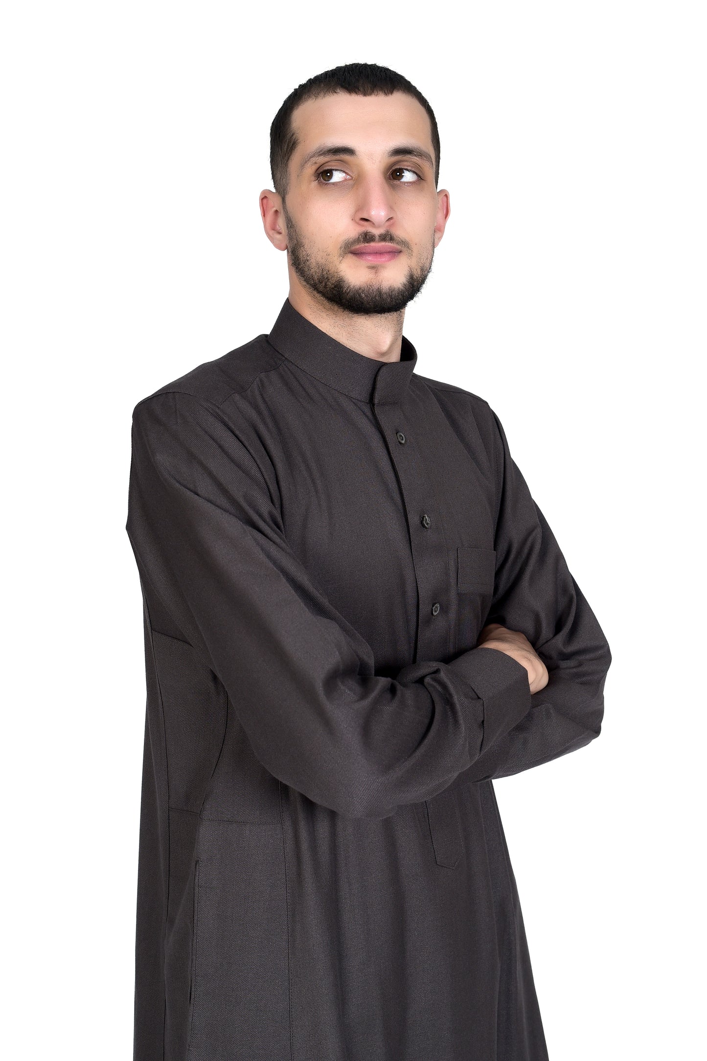 Droush Winter Thobe – Dark Brown