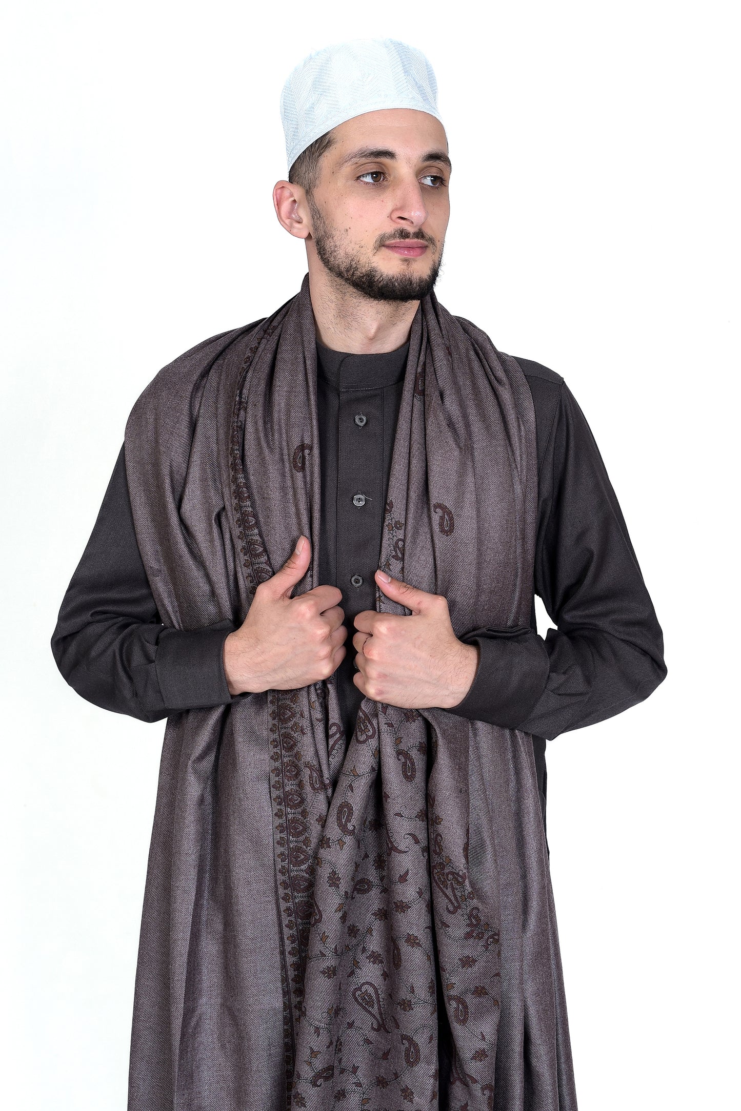 Droush Winter Thobe – Dark Brown